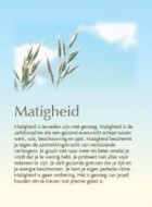 Matigheid